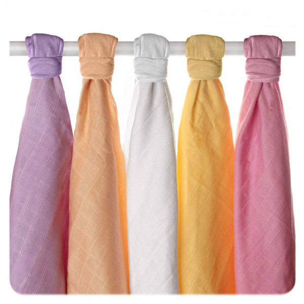 Set Museline Bumbac Organic XKKO Girls Pastels - imagine 2