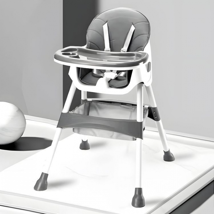 Scaun Masa Ecotoys HC521 Gri - Siguranță & Comfort - imagine 4