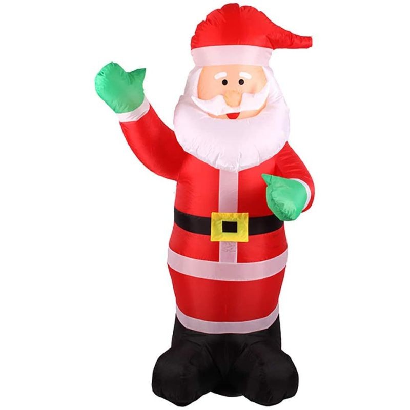 Figurină Moș Crăciun gonflabil 180cm LED Procart - imagine 3