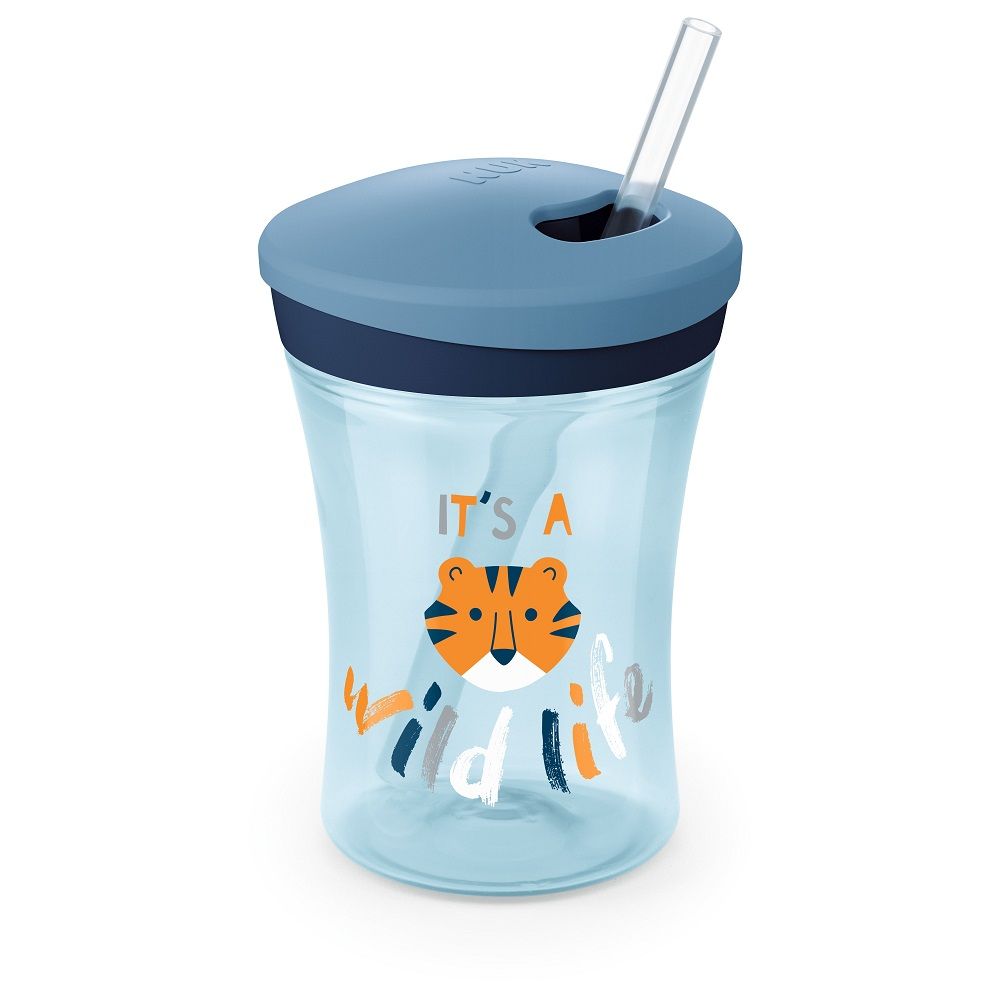 Cana Action NUK Evolution Albastru, 230 ml, 12m+ - imagine 2