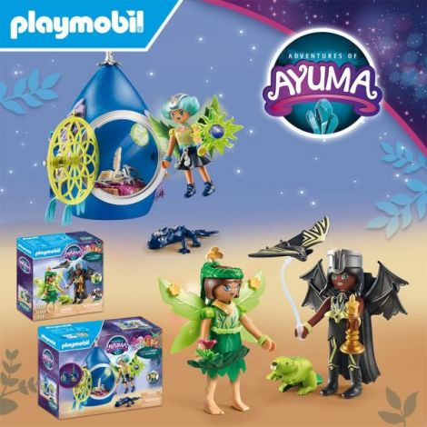 Playmobil Zâne Forest și Bat cu Animale - imagine 4