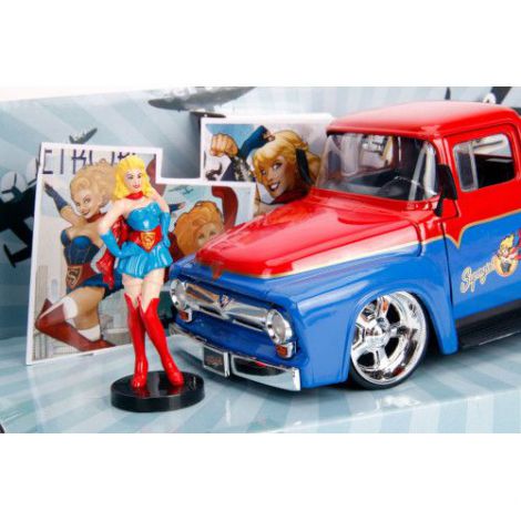 Ford F-100 1956 + Figurina Supergirl Simba - imagine 7