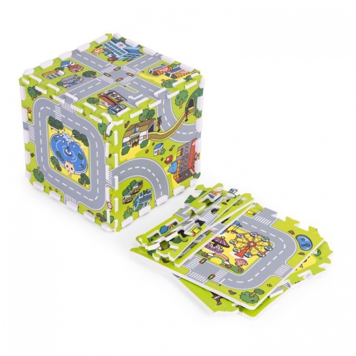 Salteluta joaca Ecotoys 90x90cm sigura pentru copii - imagine 3