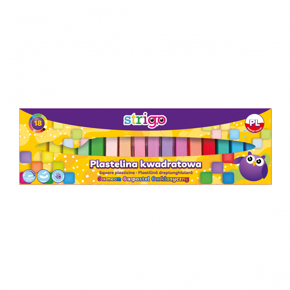 Plastilina Strigo 18 Culori Mix pentru Creativitate