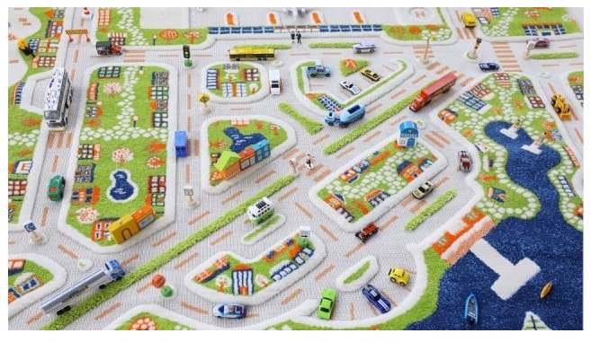 Covor 3D Mini City Ivi - Creativitate și Joc Interactiv - imagine 3