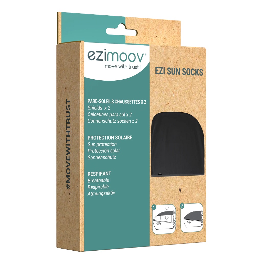 Set 2 Parasolare Auto Ezimoov Socks - Protecție UV - imagine 2