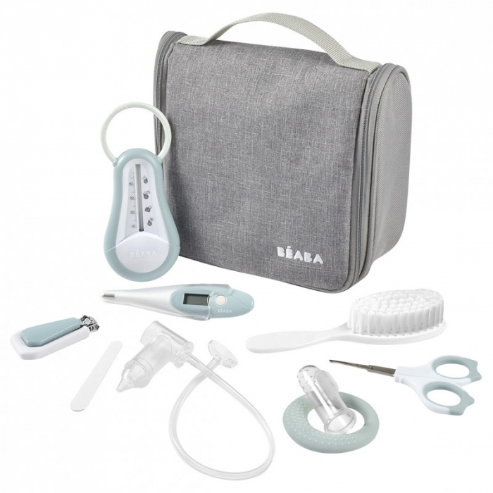 Set Ingrijire Beaba Grey Blue, 9 Accesorii, 200 RON