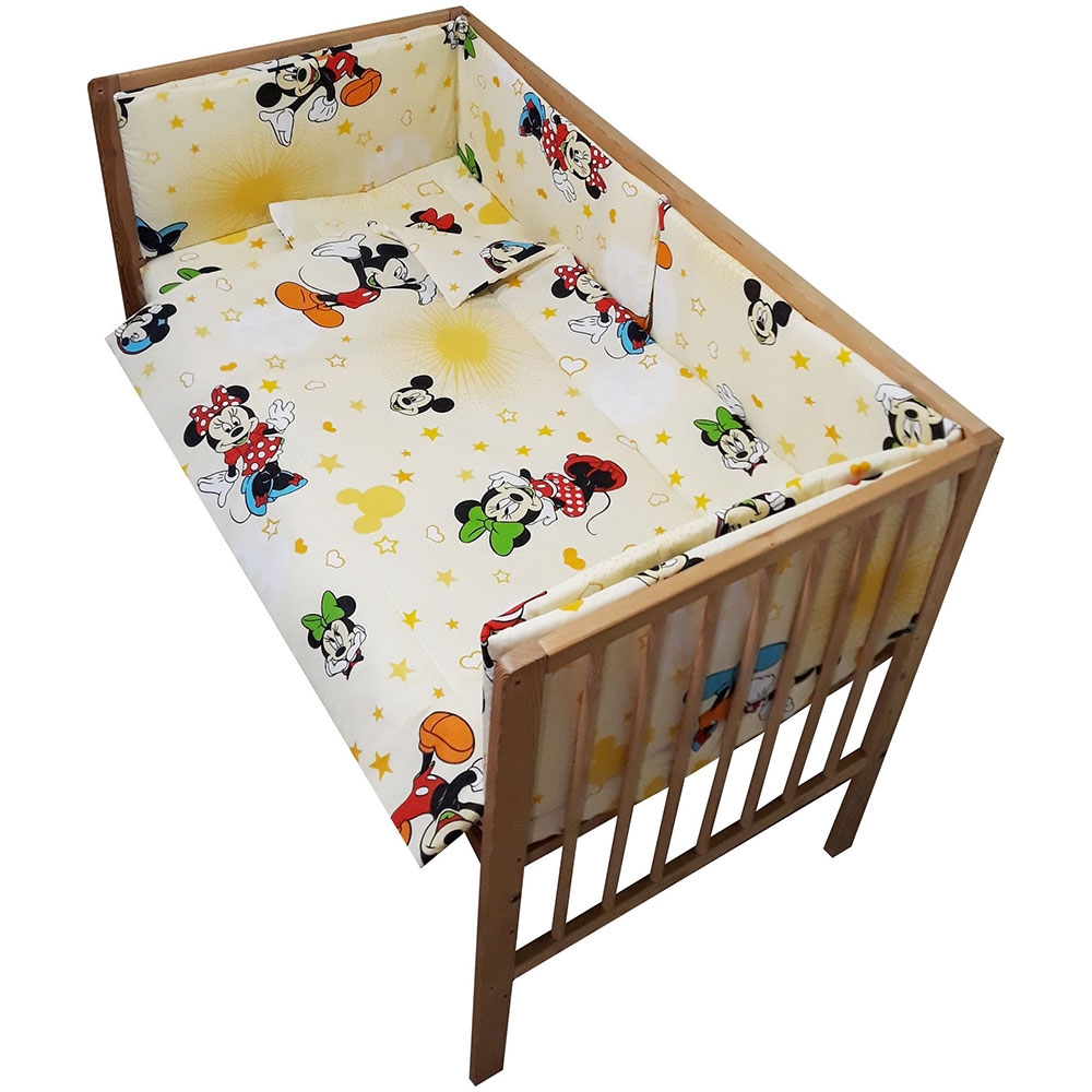 Lenjerie Patut Mickey si Minnie 5 Piese Hubners