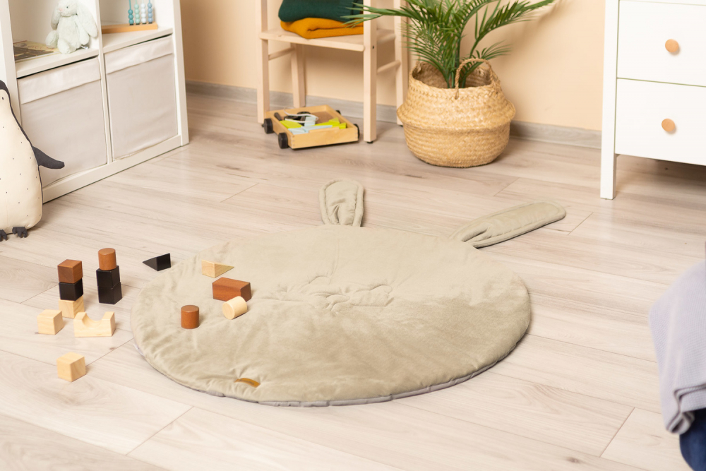 Covoras Sensillo Velvet Bunny 90cm - Bej - imagine 4