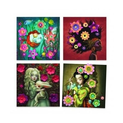Set Portrete Flori Djeco | Artă 3D Creativă - imagine 5