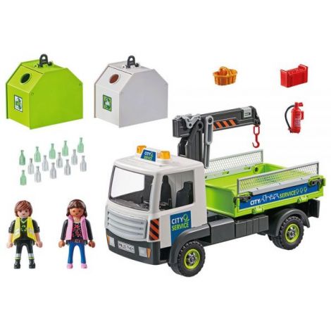 Playmobil Camion Reciclare - Jucarie Educativa - imagine 6