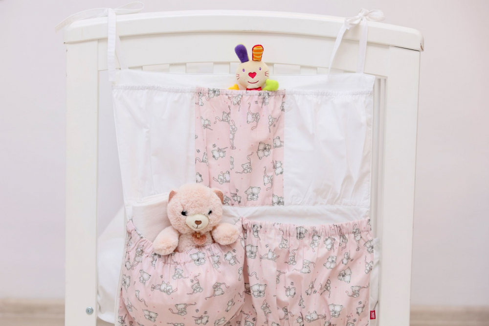 Organizator Patut Loving Bear Pink | Kids Decor - imagine 2