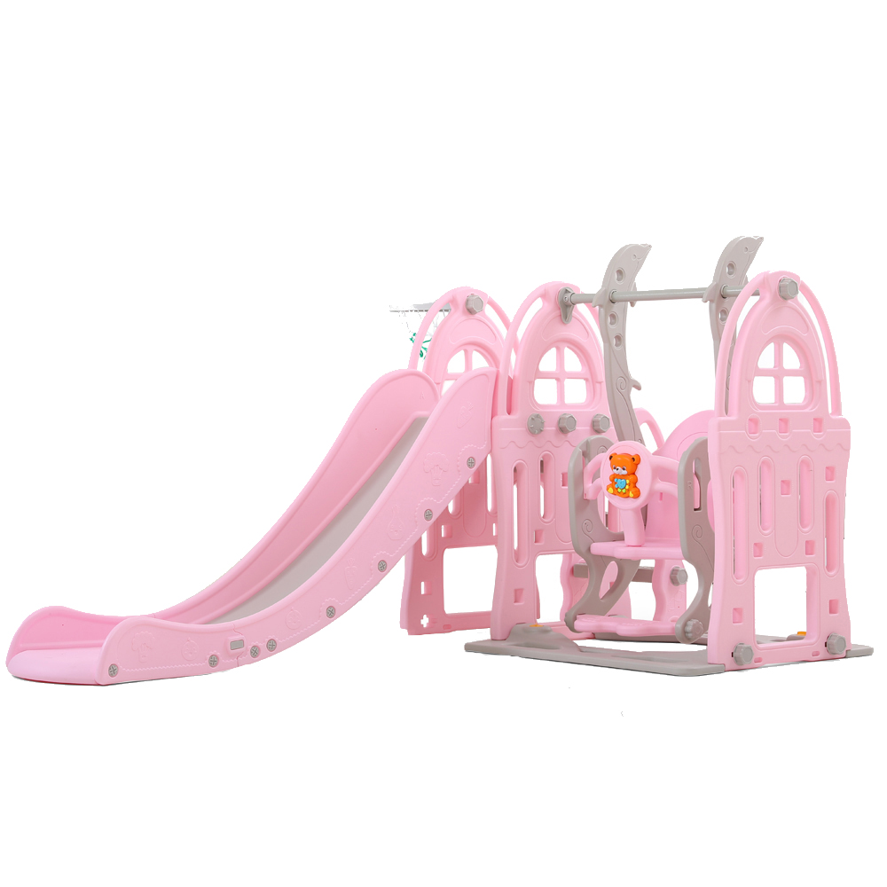 Spațiu Joacă 3in1 Nichiduta Dolphin Pink, Leagan & Tobogan - imagine 2