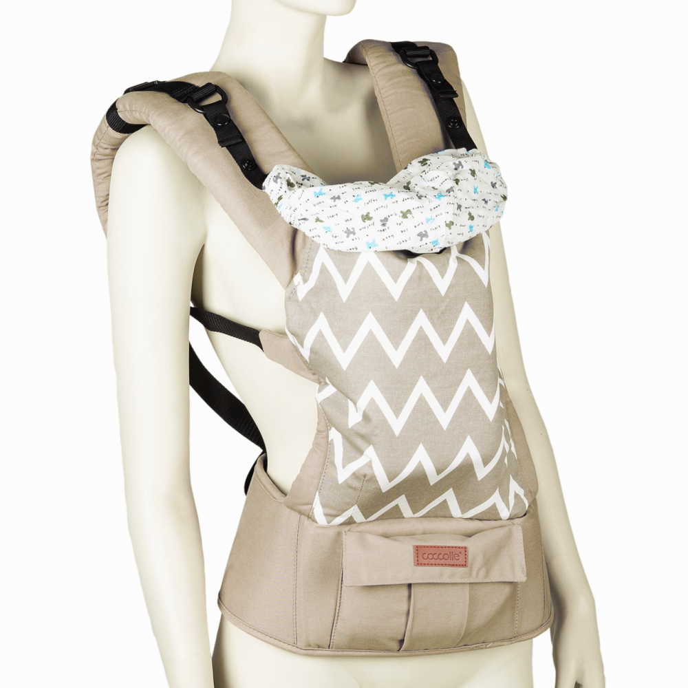 Marsupiu Ergonomic Coccolle Libra Gri, 2-in-1