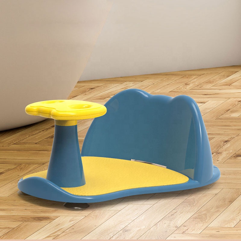 Suport Baie Little Mom Blue cu Scaun și Ventuze - imagine 5