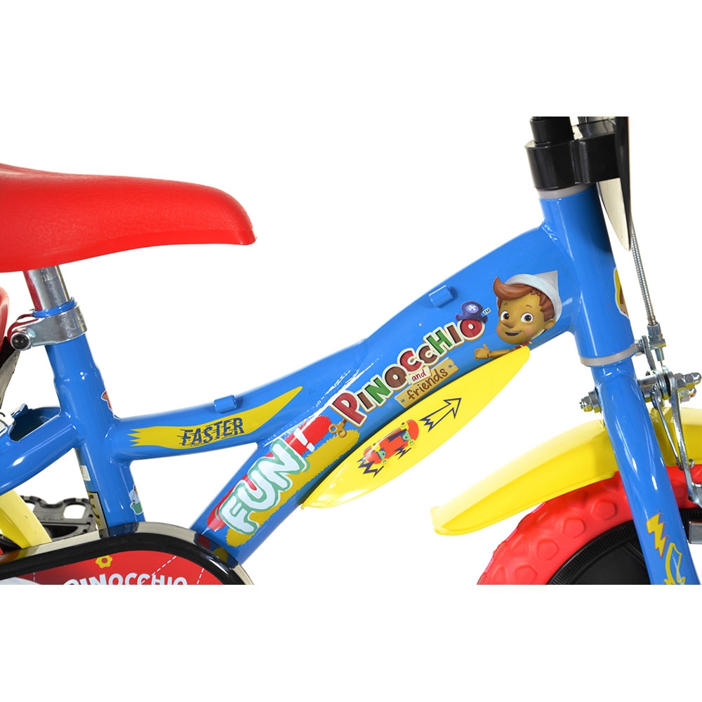 Bicicleta Dino Bikes Pinocchio 12" cu accesorii