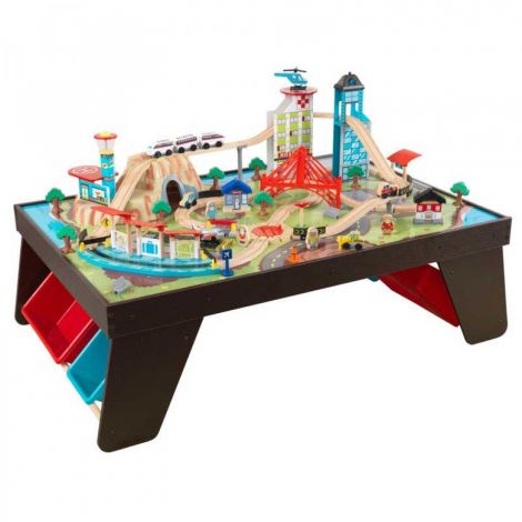 Kidkraft Trenulet Aerocity si Masa de Joaca