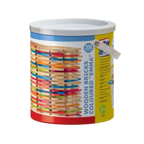 Woodyland Caramizi Lemn 200 piese Educativ - imagine 6