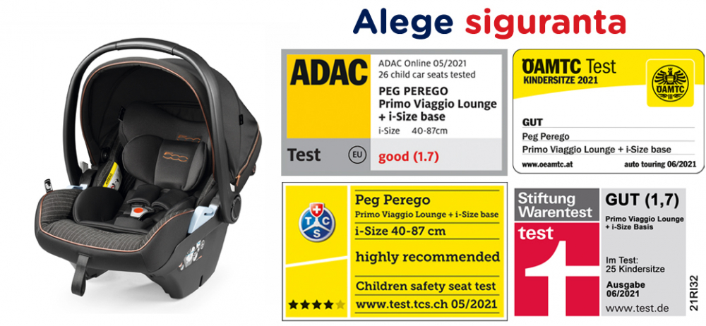 PEG PEREGO Scaun Auto i-Size Primoviaggio Lounge - imagine 3