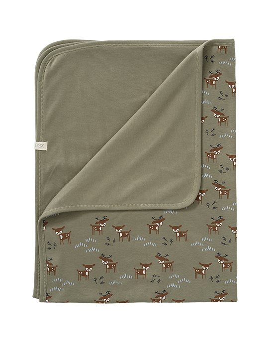 Paturica Bumbac Organic Deer Olive | Fresk
