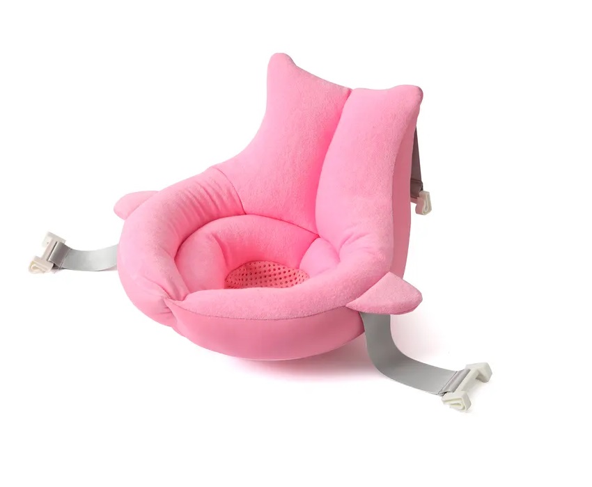 Hamac baie Moni Whale Pink, moale, 0+ luni - imagine 5