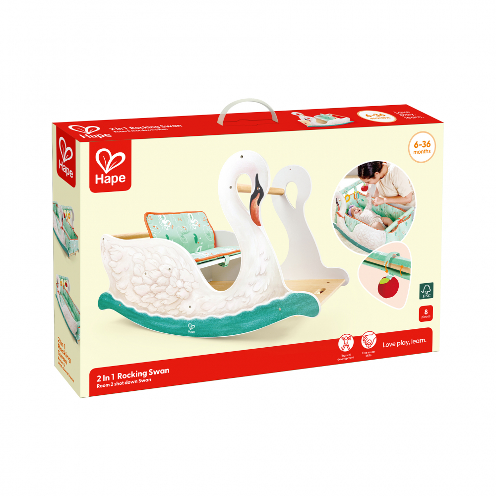 Scaun Lebada 2 in 1 Hape - Developmental - imagine 3