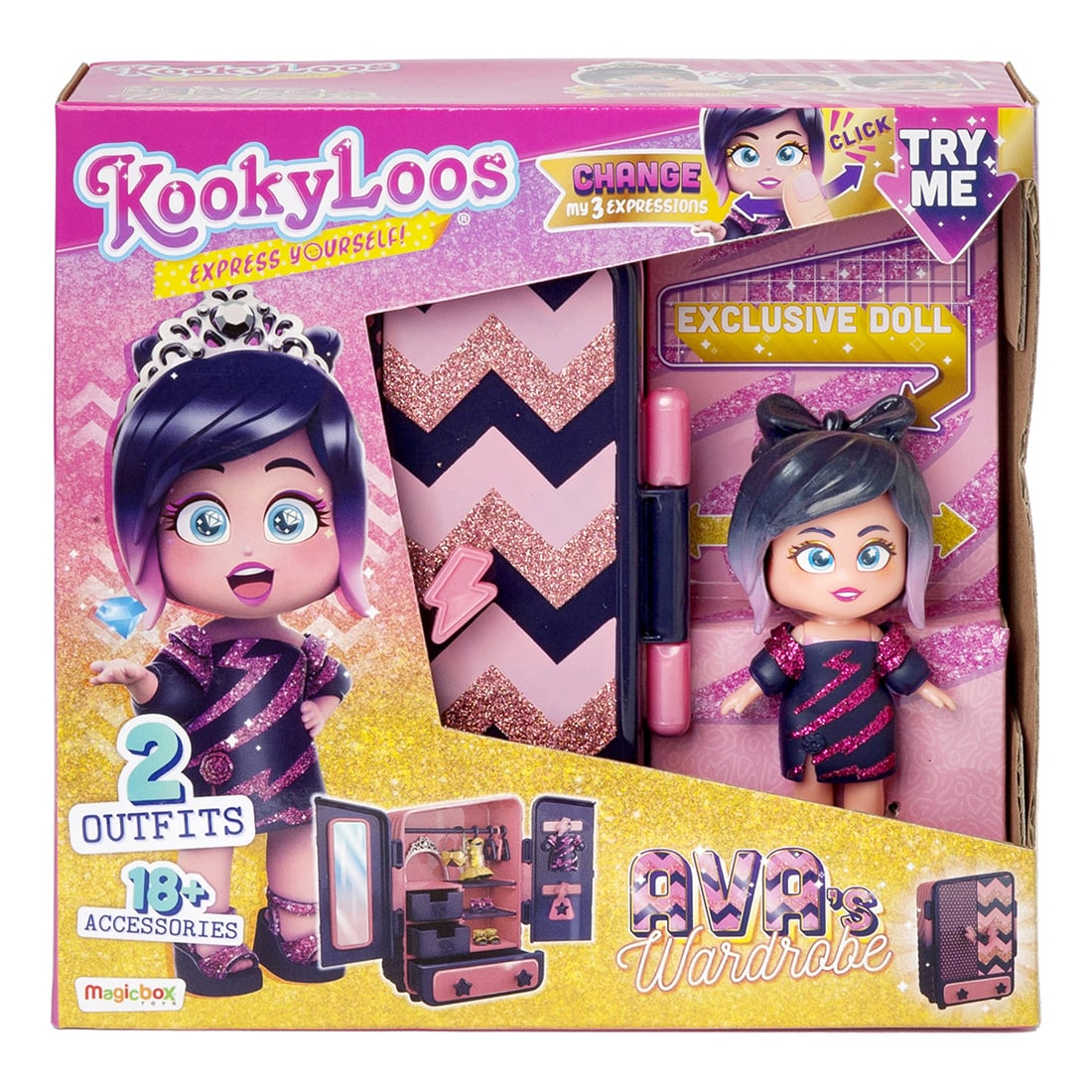 Set Kookyloos Dressingul Avea cu Papusa si Tinute