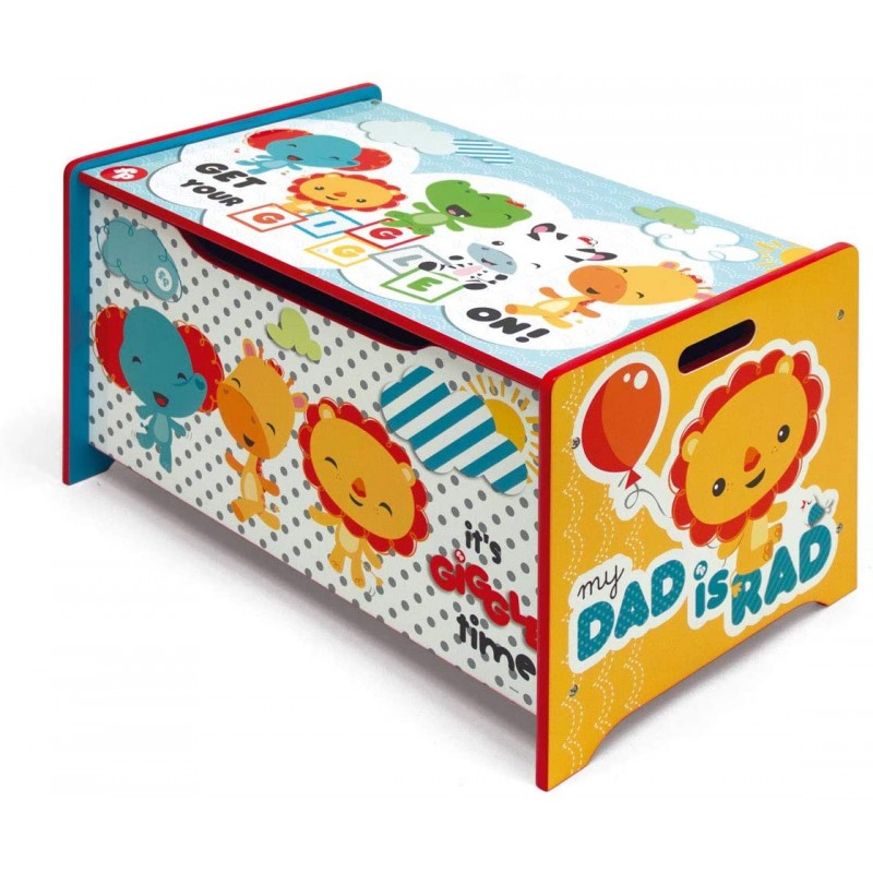 Lădiță Depozitare Lemn Fisher Price Its Giggle Time - imagine 3