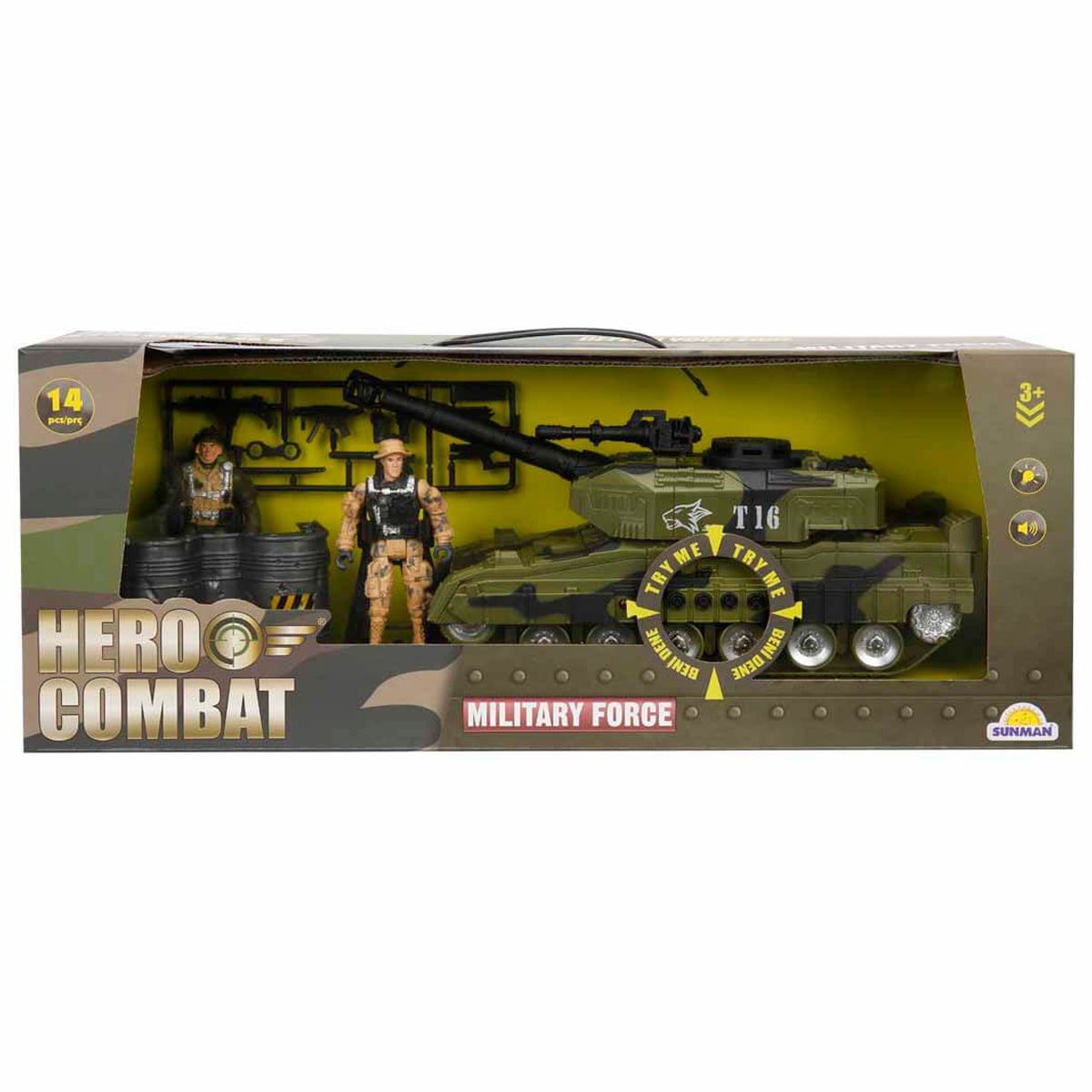 Set Tanc Militar Hero Combat cu Sunet și Lumină