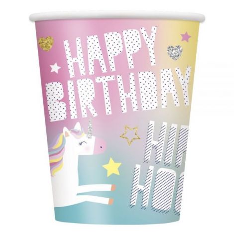 Pahare Unicorn 270ml - Petrecere Magica