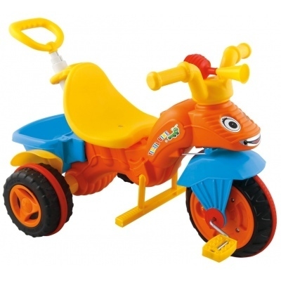 Tricicleta Pilsan Caterpillar Orange cu Mâner Parental - imagine 2