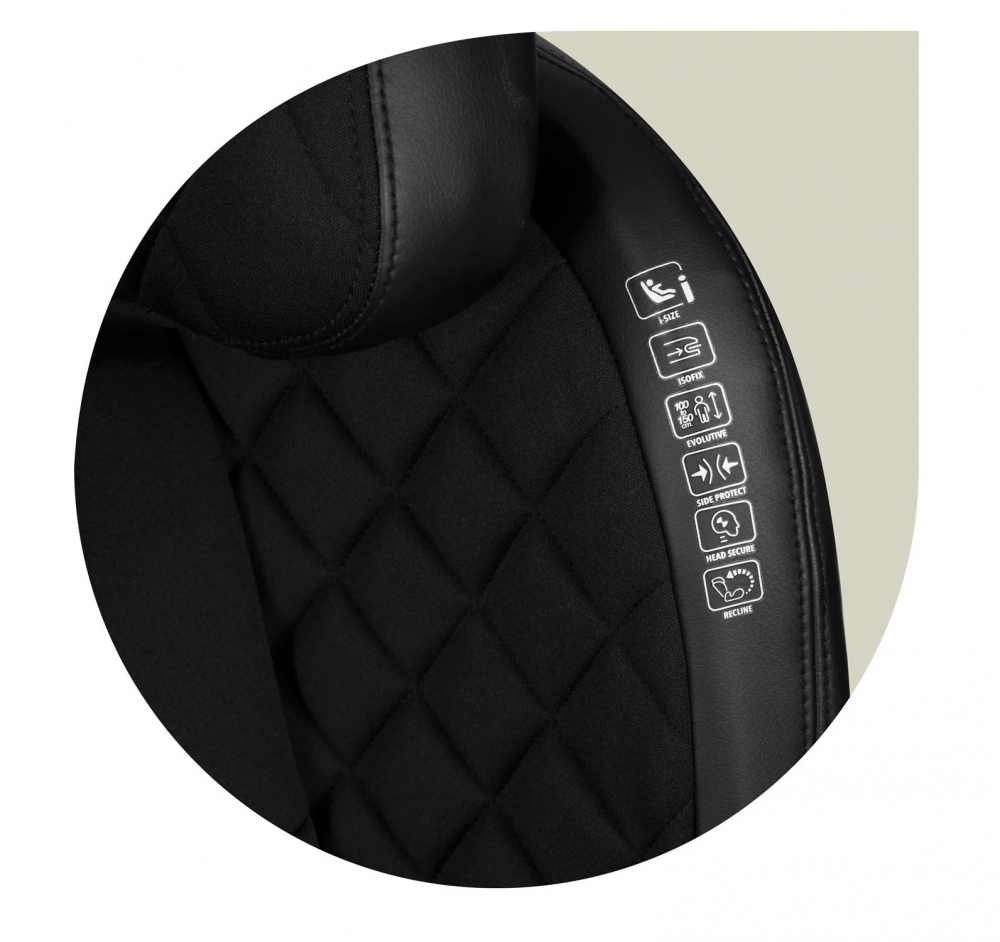 Scaun Auto Nukido I-SIZE Louis, ISOFIX, Negru - imagine 5