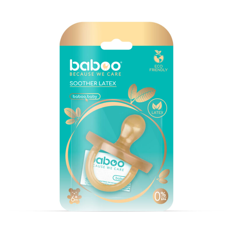 Suzeta latex Baboo 6 luni+ | Liniste naturala - imagine 4