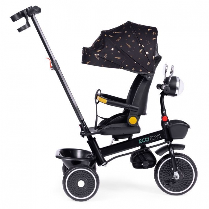 Tricicleta Ecotoys multifunctionala 360° cu scaun rotativ - imagine 3