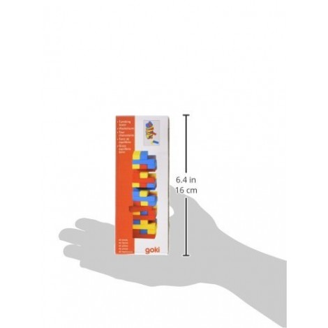 Joc Jenga Colori Goki - Lemn, 45 Piese - imagine 3
