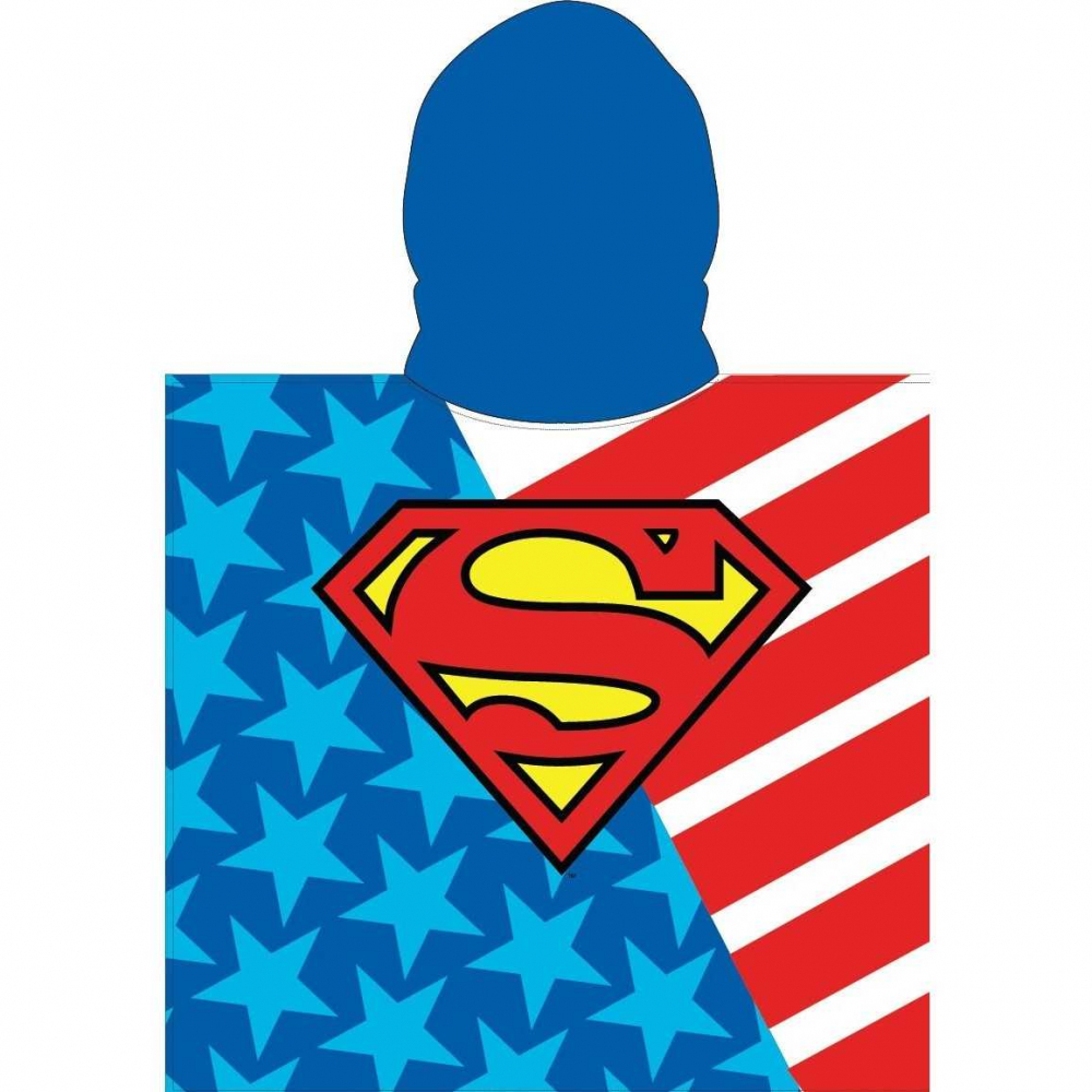 Poncho Eplusm Superman Microfibra 55x110 cm
