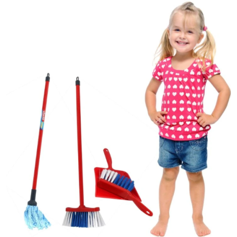 Set curățenie copii Klein, mop și matură Vileda