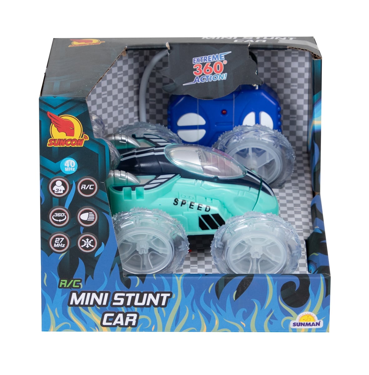 Suncon Ultimate Stunts Car Verde 360°