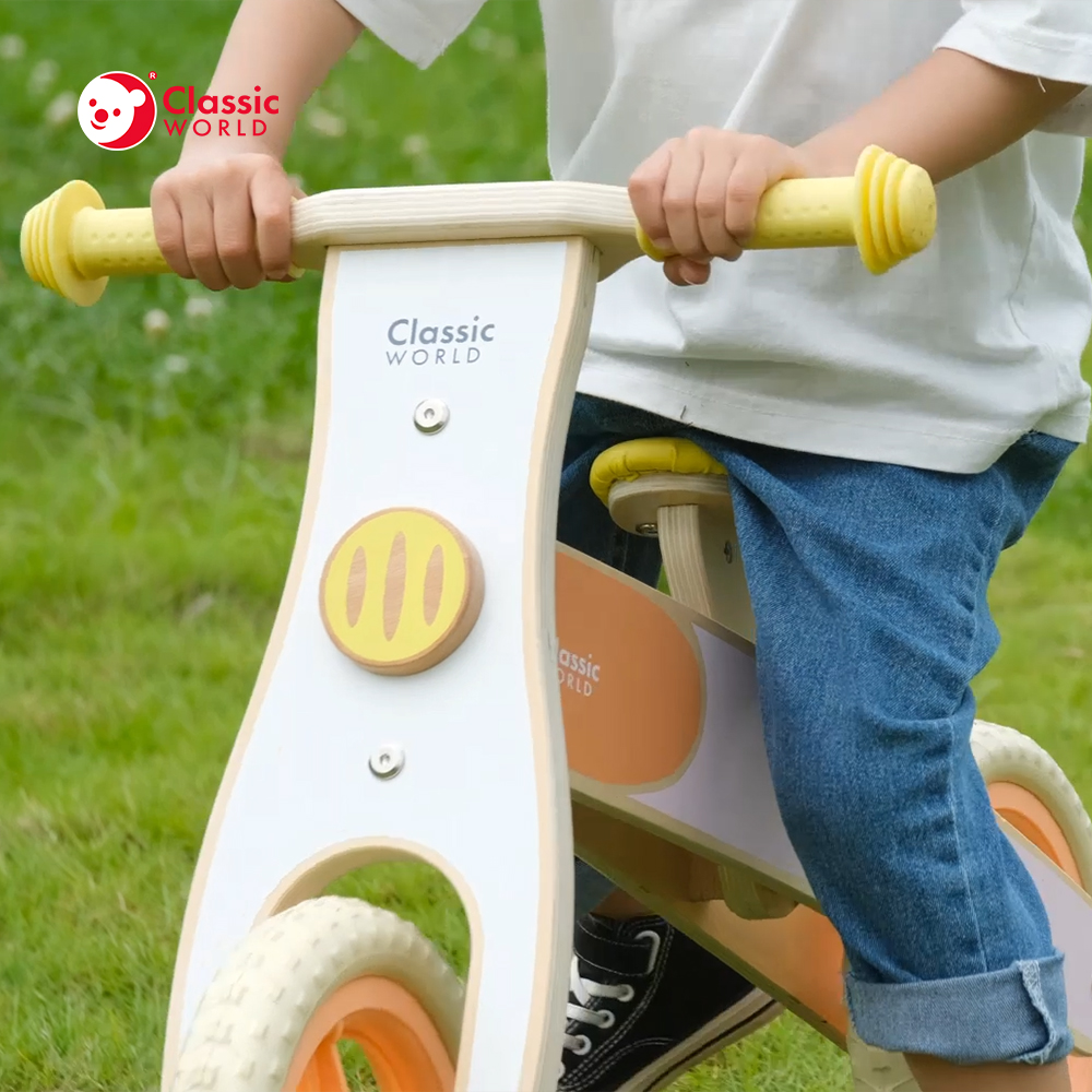 Bicicletă Echilibru Lemn Classic World - imagine 6