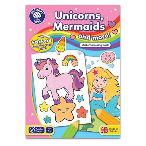 Carte Colorat Engleză Unicorni Orchard Toys