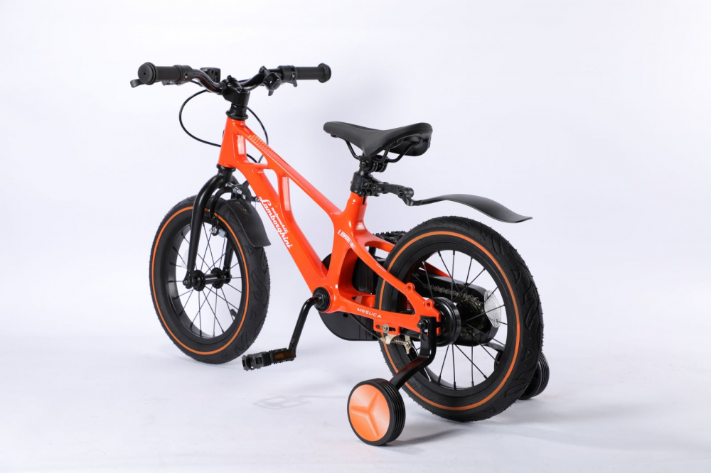 Bicicleta Lamborghini Magneziu 14" Portocalie Mesuca - imagine 4