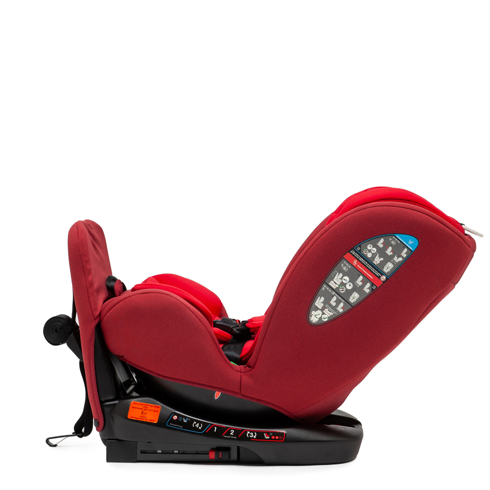 Juju Total 360 i-Size Rosu | Scaun Auto Rotativ 0-12 Ani - imagine 12