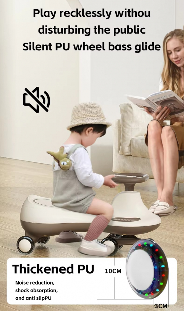 PlasmaCar Little Mom Fără Pedale, Cu Sunete și Lumini - imagine 9