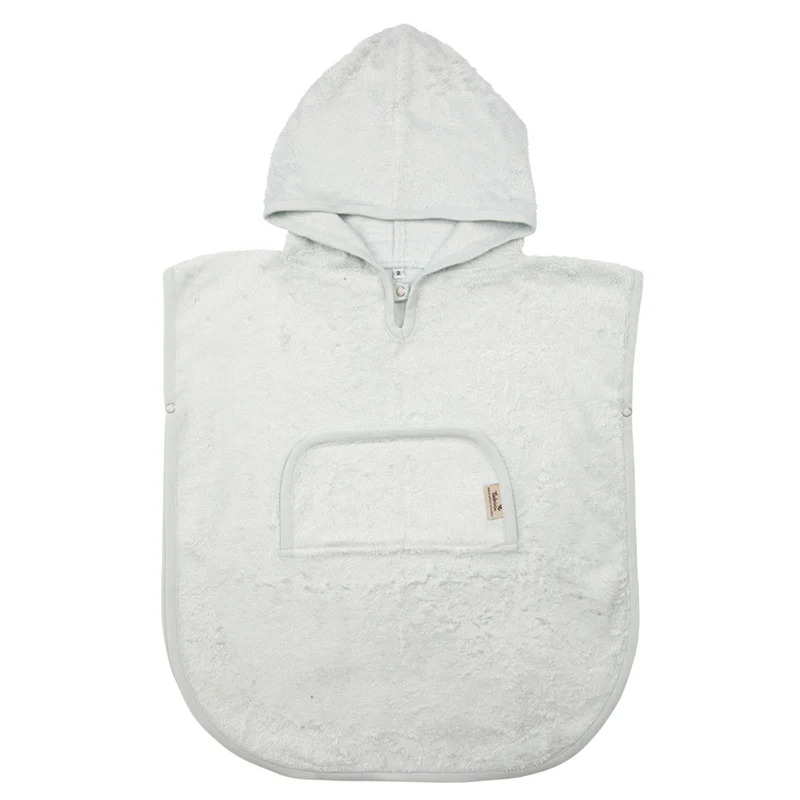 Poncho Copii Bambus Riviera Blue | Timboo - imagine 4