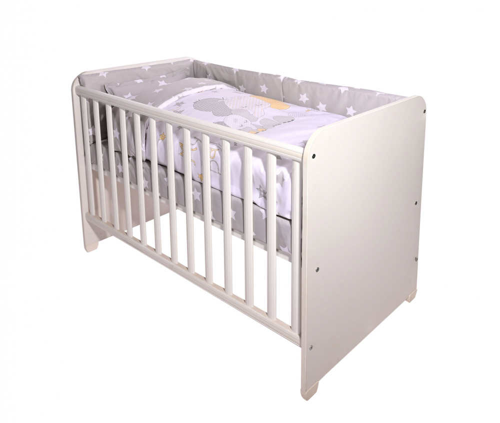 Set lenjerie pat Lorelli Smile Elephant Grey - imagine 2