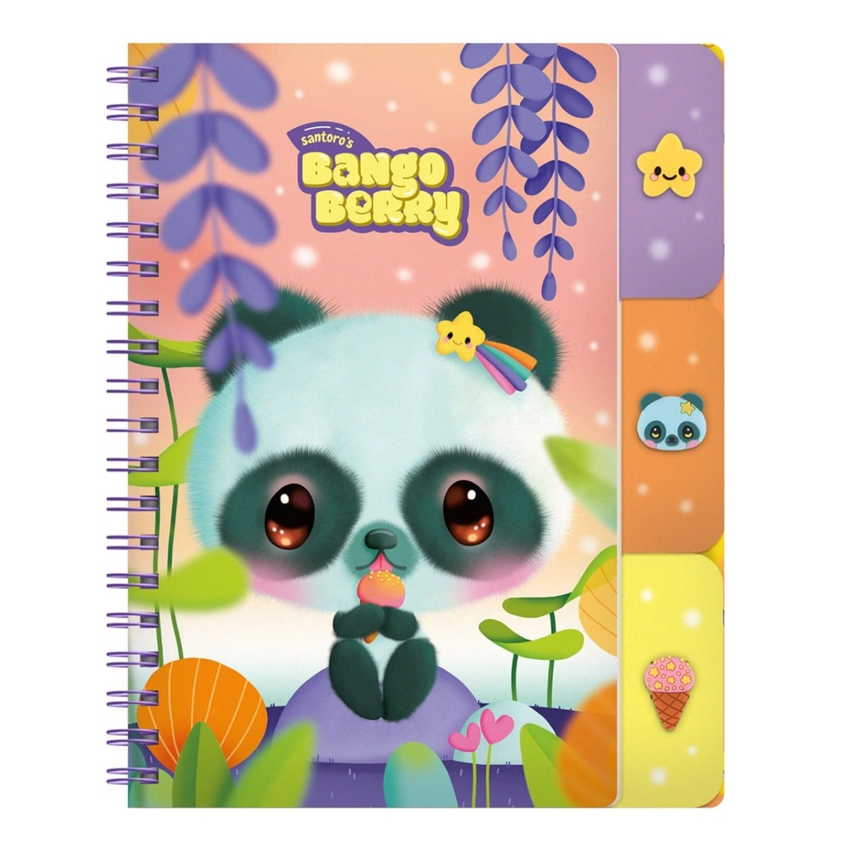 Caiet Bangoberry Pally Panda cu separatoare