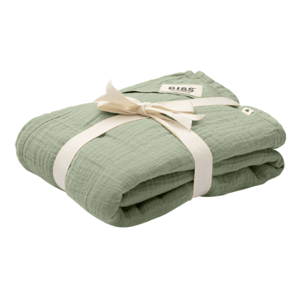 Muselina Bibs Swaddle Sage, 120x120 cm - imagine 4