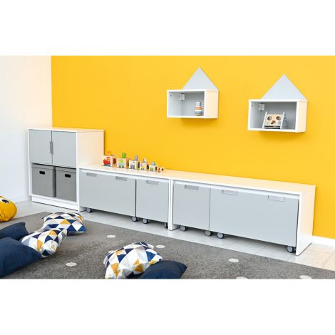 Dulap-bancuta Quadro alb Moje Bambino | 426.9RON - imagine 8
