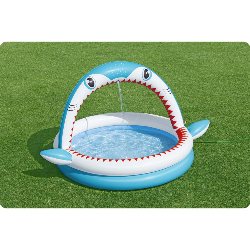 Piscina Bestway Shark cu Stropitoare, 163x127 cm - imagine 9