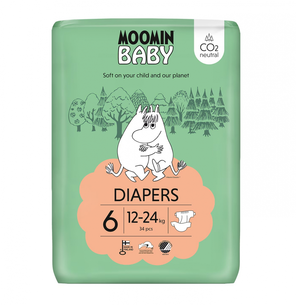 Scutece Eco Moomin Baby 6, 12-20kg - imagine 5